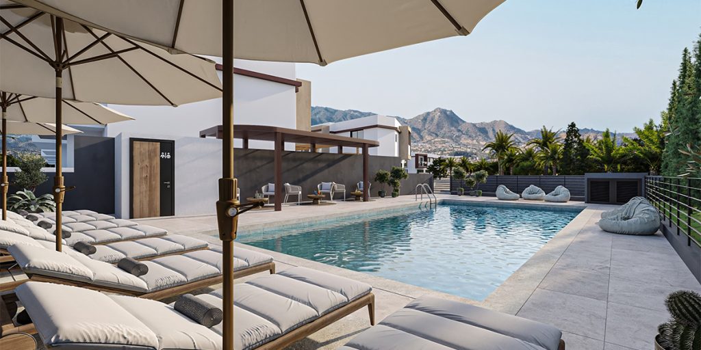 Blue Coral Homes swimming pool view